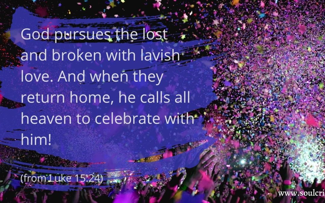 God pursues the lost and broken with lavish love. And when they come home, he calls all heaven to celebrate with him.