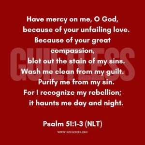 Psalm 51:1-3 NLT
