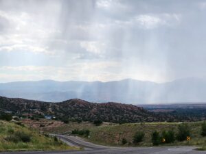 photo: mountain passage, raining