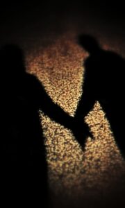 Holding hands shadow
